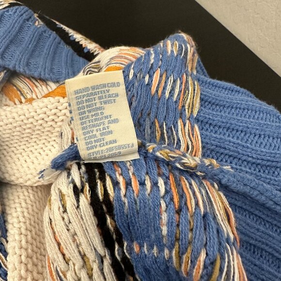 Cocobleu Fair Isle Cozy Knit Mock Turtleneck Pullover Sweater Size M - Picture 7 of 11